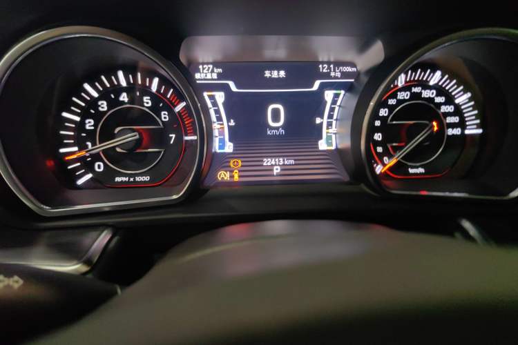 Used Jeep Grand Commander 2018 2.0T Four-Wheel Drive Enjoyment Edition China VI Odometer Close Up