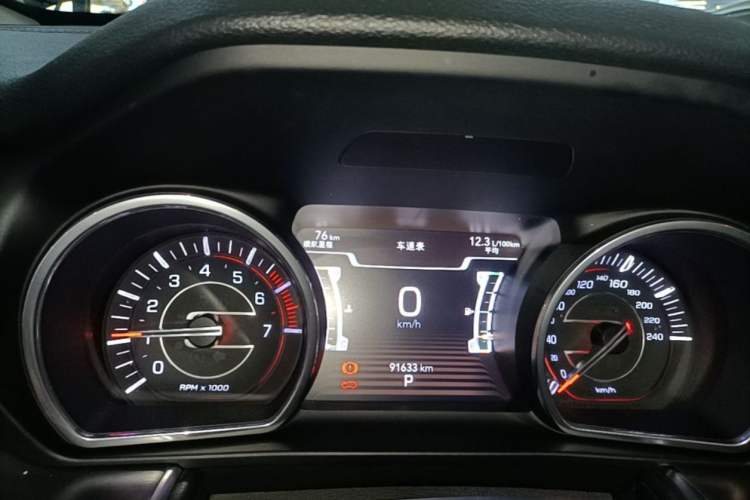 Used Jeep Grand Commander 2018 2.0T Four-Wheel Drive Enjoyment Edition China VI Odometer Close Up