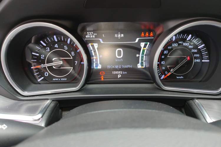 Used Jeep Grand Commander 2018 2.0T Four-Wheel Drive Enjoyment Edition China VI Odometer Close Up