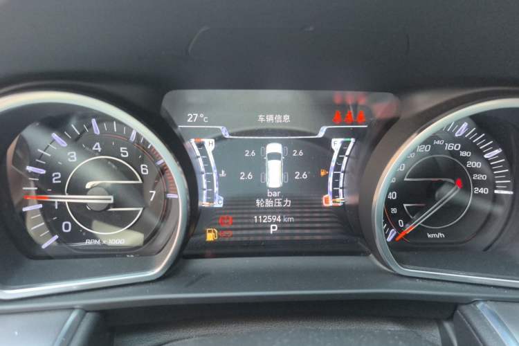 Used Jeep Grand Commander 2020 2.0T Four-Wheel Drive Elite Enhanced Edition Odometer Close Up
