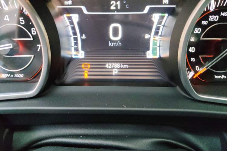 Used Jeep Grand Commander 2021 2.0T Four-Wheel Drive 80th Anniversary Edition Odometer Close Up