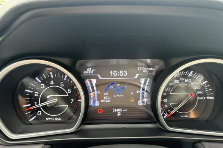 Used Jeep Grand Commander 2022 2.0T Two-Wheel Drive Elite Version Odometer Close Up