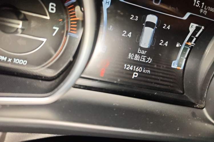 Used Jeep Grand Commander 2022 2.0T Four-Wheel Drive Luxury Edition Odometer Close Up
