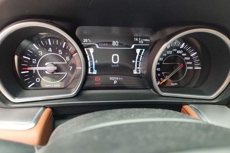 Used Jeep Grand Commander 2022 2.0T Four-Wheel Drive Luxury Edition Odometer Close Up