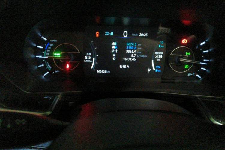 Used Jeep Grand Commander PHEV 2020 2.0T Plug-in Hybrid Elite Edition Odometer Close Up