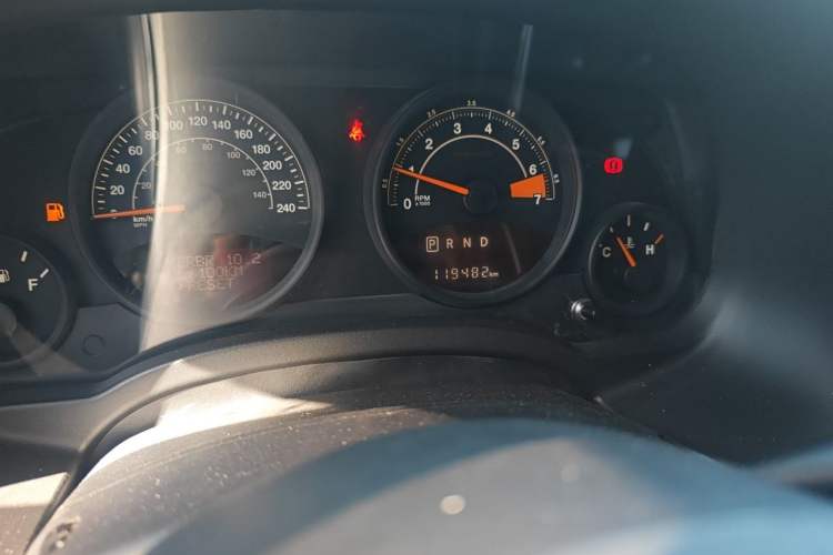 Used Jeep Patriot 2015 2.0L Sport Edition Odometer Close Up