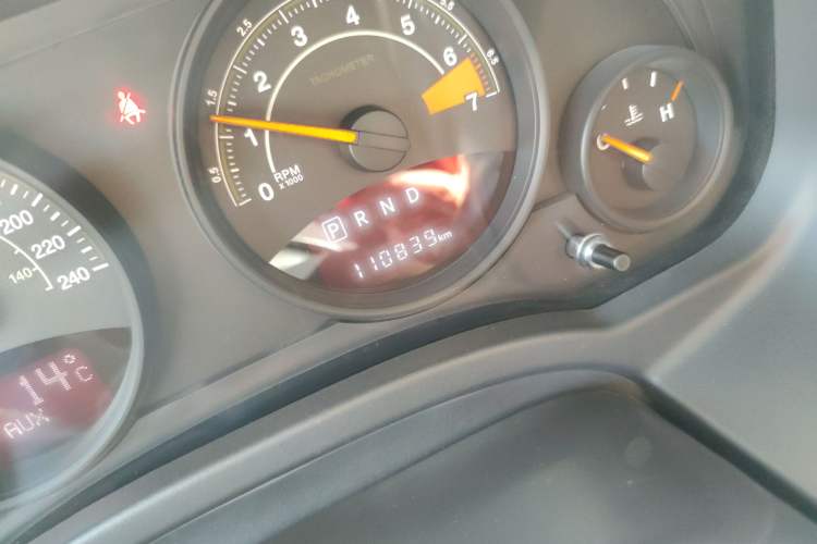 Used Jeep Patriot 2015 2.4L Sport Edition Odometer Close Up