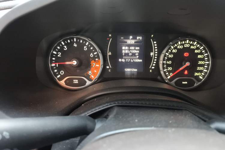 Used Jeep Renegade 2016 1.4T Automatic Jingneng Edition Odometer Close Up