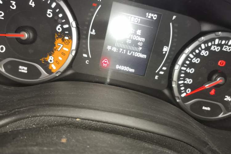 Used Jeep Renegade 2016 1.4T Manual Kinetic Edition Odometer Close Up