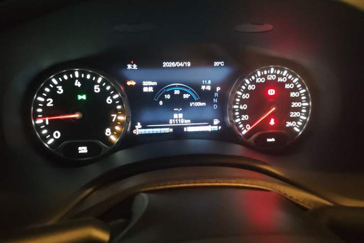 Used Jeep Renegade 2017 180TS Automatic All-Wheel Drive Versatile Edition Odometer Close Up
