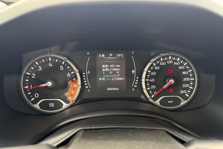 Used Jeep Renegade 2017 180T Automatic High-Energy Version Odometer Close Up