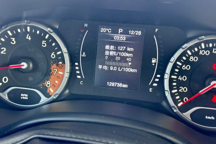 Used Jeep Renegade 2017 180T Automatic Kinetic Edition+ Odometer Close Up