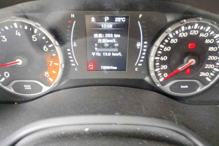 Used Jeep Renegade 2017 180T Automatic High-Energy Version Odometer Close Up