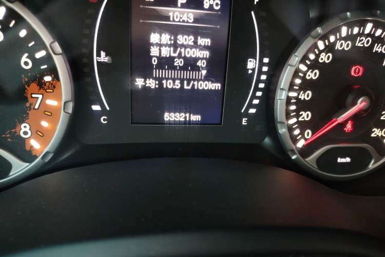 Used Jeep Renegade 2017 180T Automatic High-Energy Version Odometer Close Up