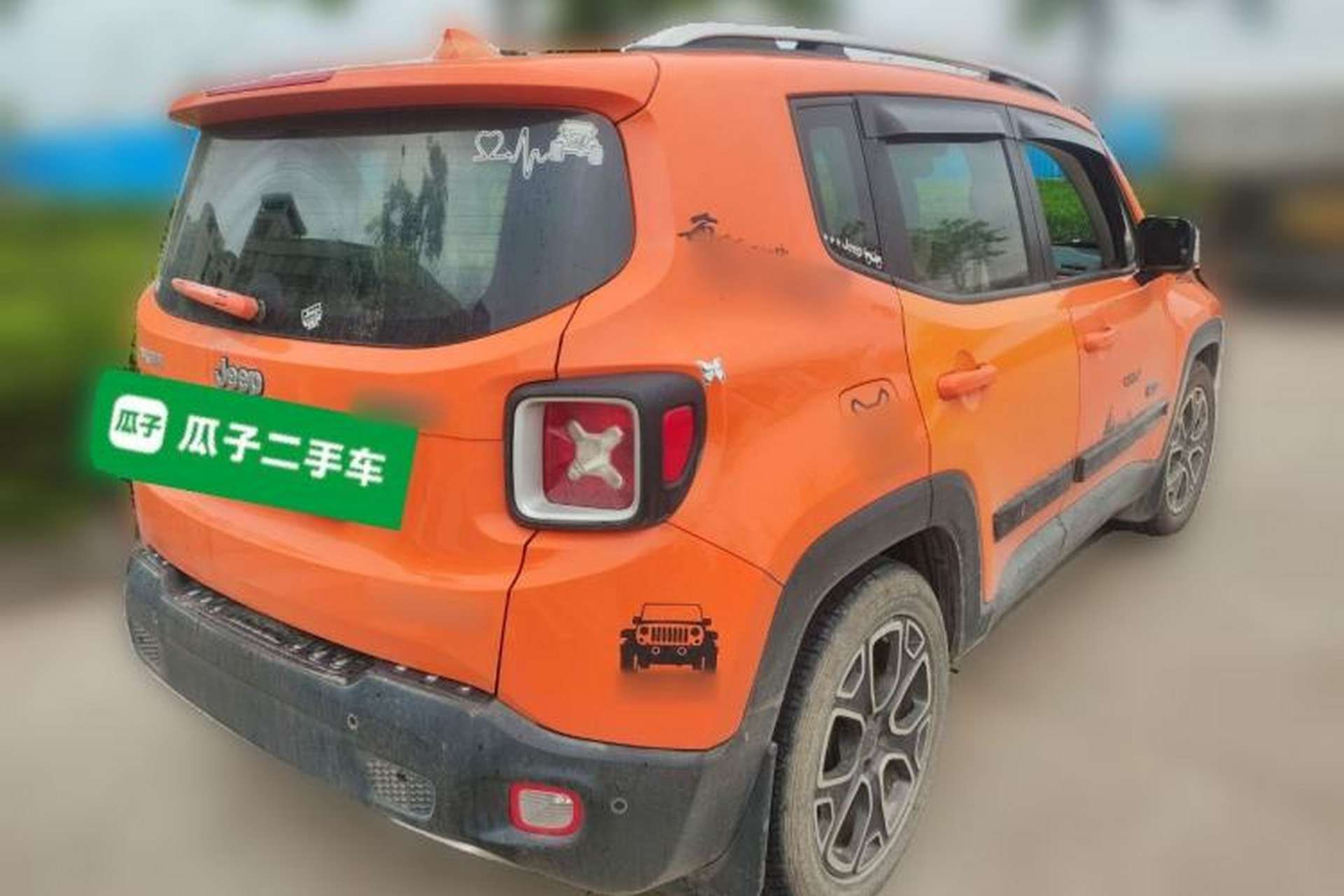 Used Jeep Renegade 2017 180T Automatic Smart Version Rear Right 45 Deg
