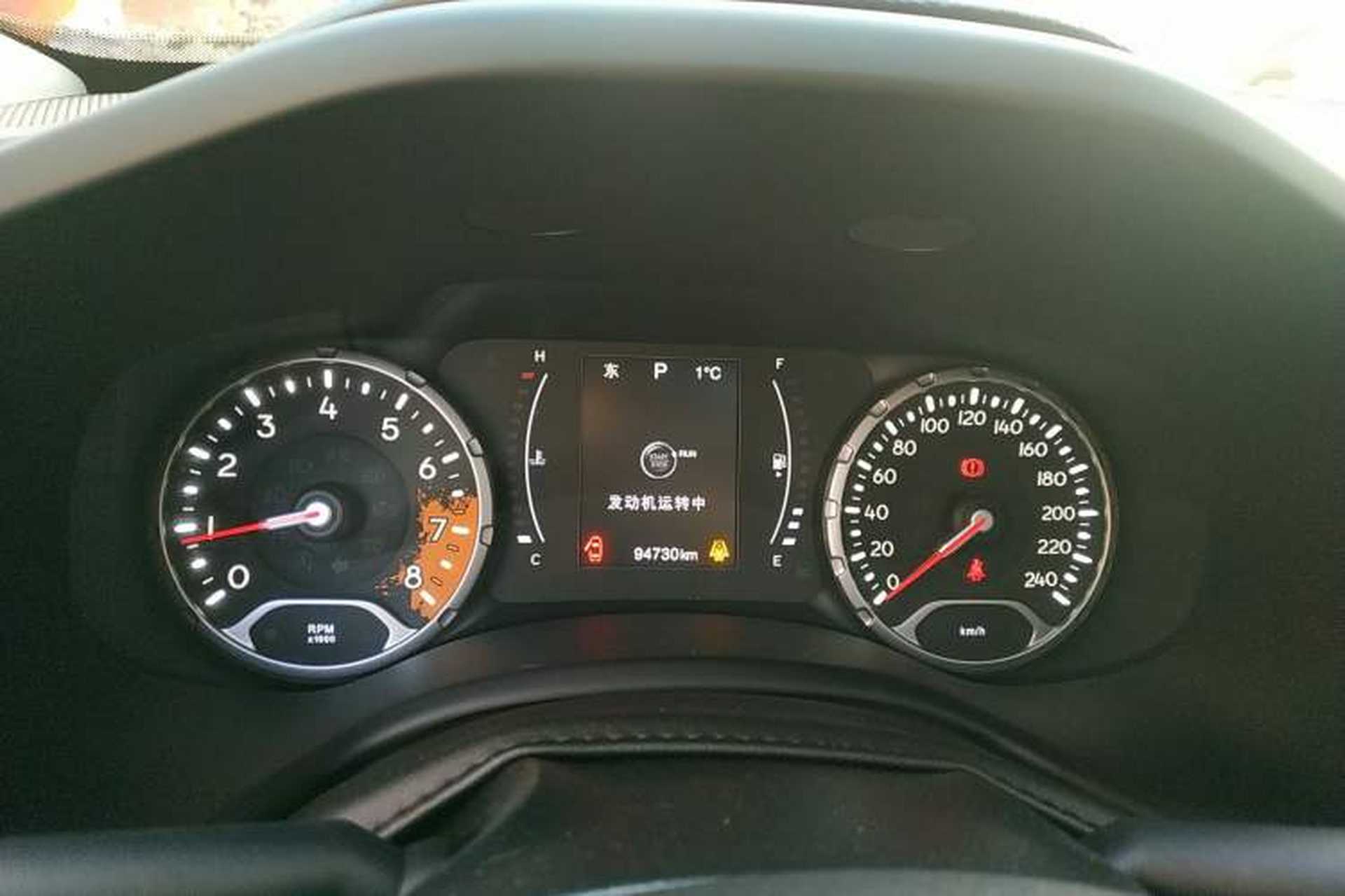 Used Jeep Renegade 2018 Connected Large Screen Version 180T Automatic Jingneng Version Instrument Cluster