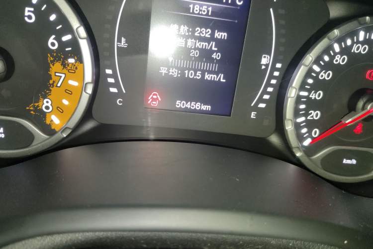 Used Jeep Renegade 2019 220T Automatic Leading Edition Odometer Close Up