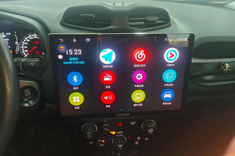 Used Jeep Renegade 2019 220T Automatic Elite Edition Audio And AC Panel