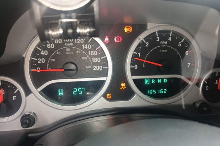 Used Jeep Wrangler 2008 3.8L Sahara Four-Door Edition Instrument Cluster