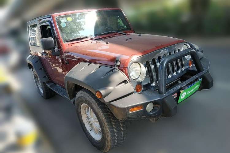 Used Jeep Wrangler 2008 3.8L Sahara two-door model Front Right 45 Deg