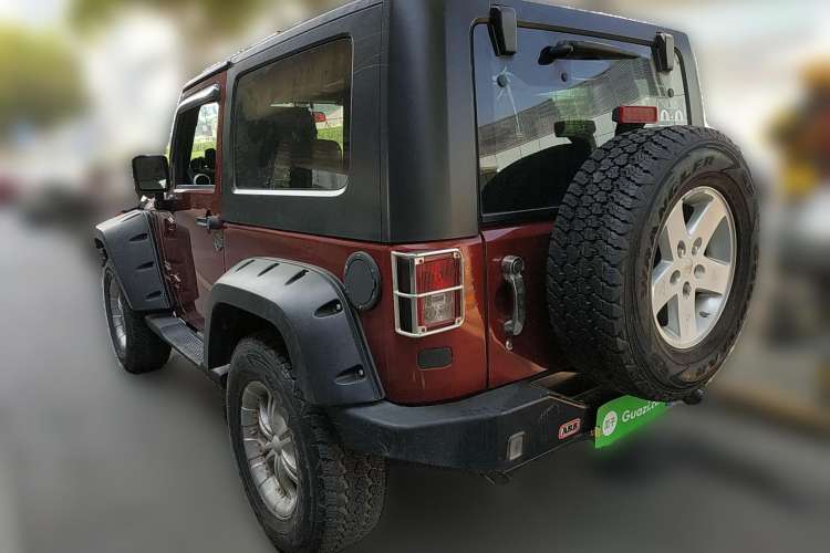 Used Jeep Wrangler 2008 3.8L Sahara two-door model Rear Left 45 Deg