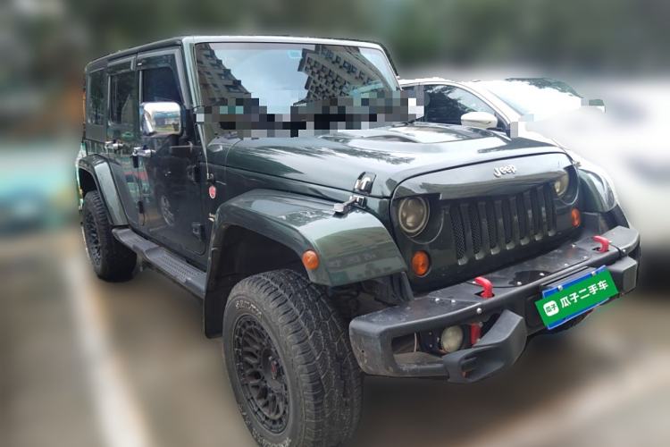 Used Jeep Wrangler 2009 3.8L Rubicon four-door model Front Right 45 Deg