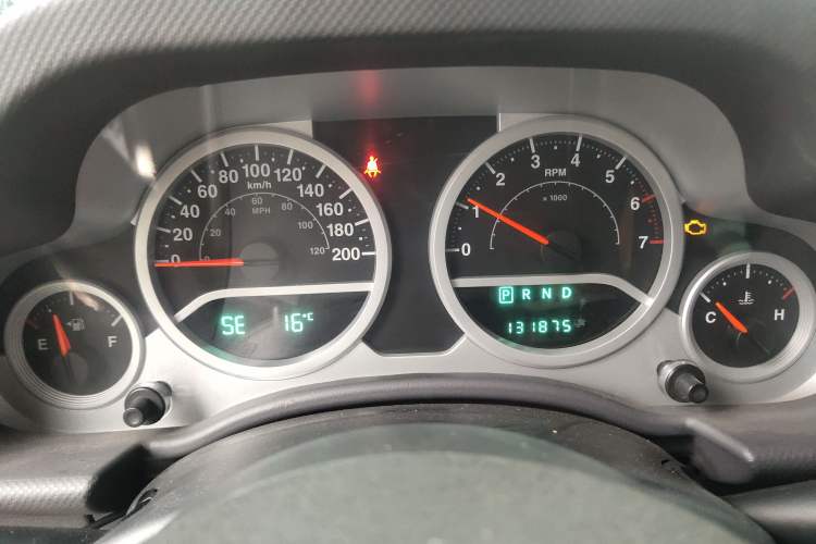 Used Jeep Wrangler 2009 3.8L Rubicon four-door model Instrument Cluster