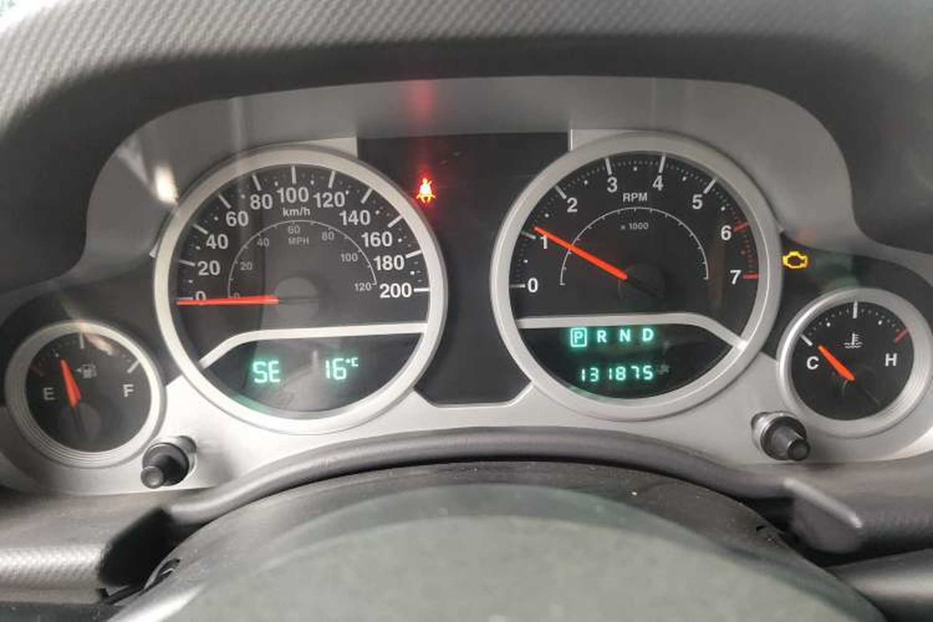 Used Jeep Wrangler 2009 3.8L Rubicon four-door model Instrument Cluster