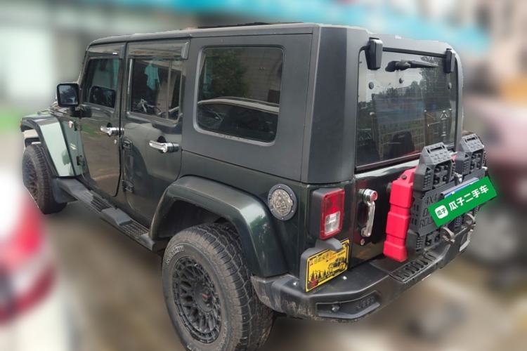 Used Jeep Wrangler 2009 3.8L Rubicon four-door model Rear Left 45 Deg