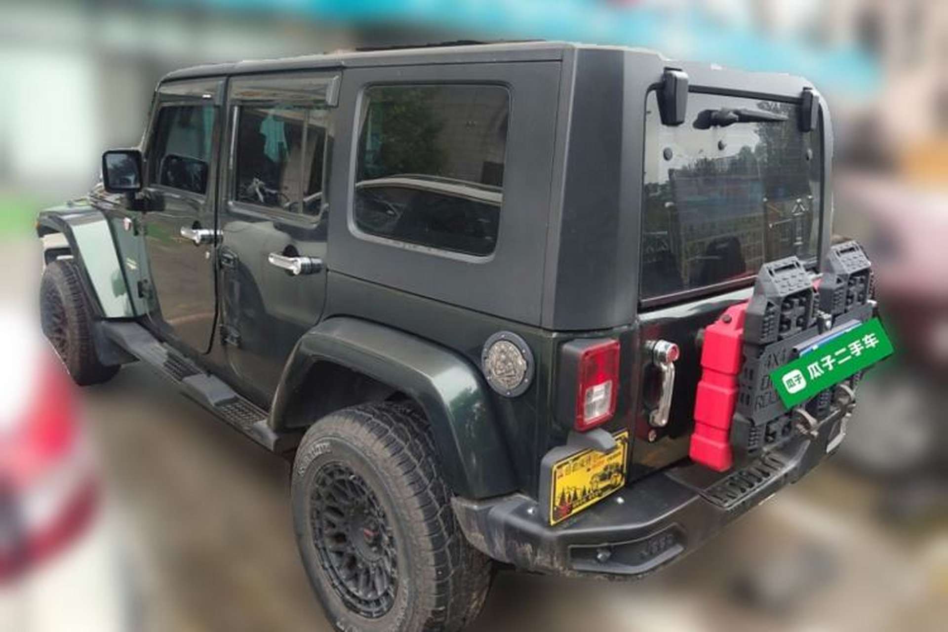 Used Jeep Wrangler 2009 3.8L Rubicon four-door model Rear Left 45 Deg