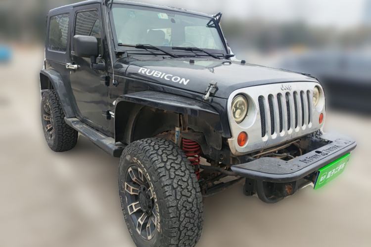 Used Jeep Wrangler 2010 3.8L Sahara two-door model Front Right 45 Deg