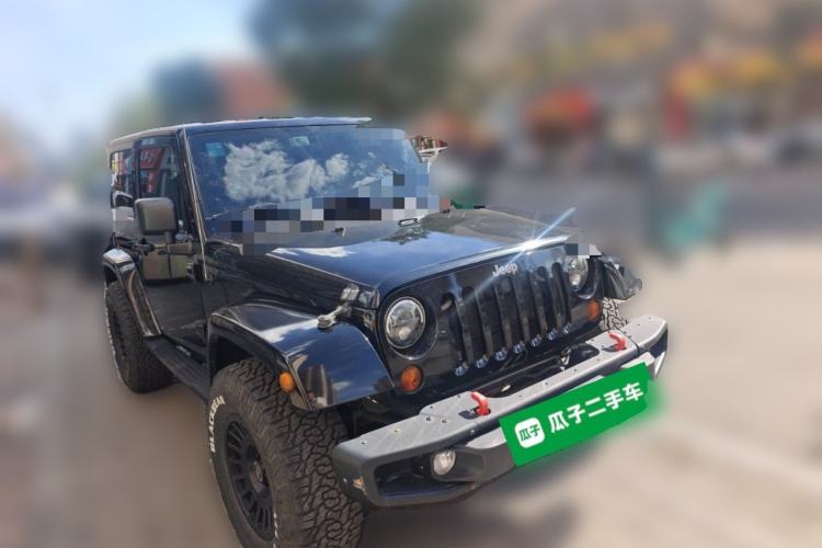 Used Jeep Wrangler 2010 3.8L Sahara two-door model Front Right 45 Deg