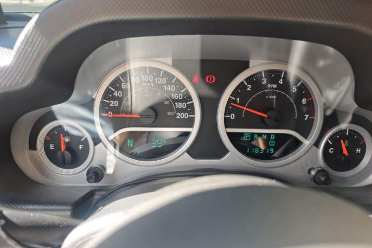 Used Jeep Wrangler 2010 3.8L Sahara two-door model Instrument Cluster