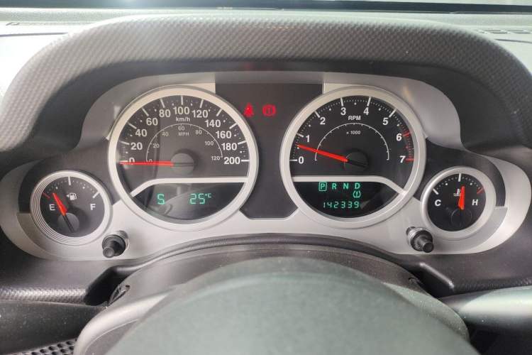 Used Jeep Wrangler 2010 3.8L Sahara two-door model Instrument Cluster