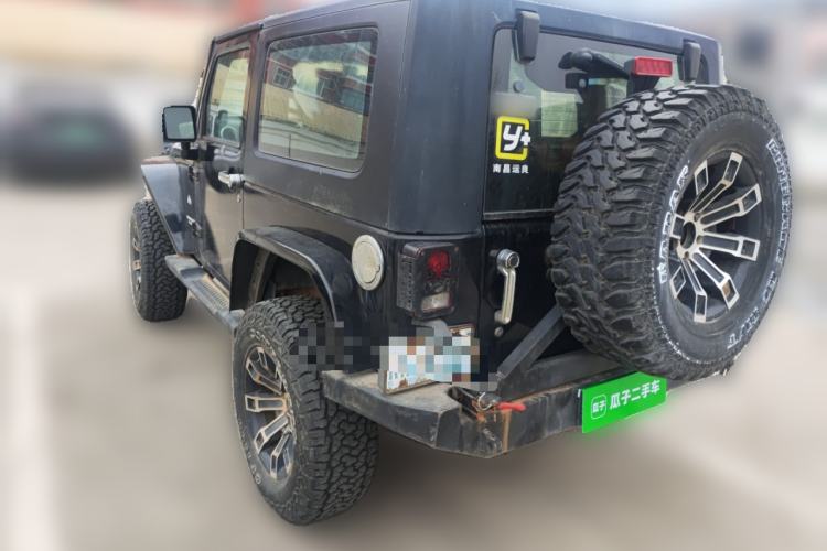 Used Jeep Wrangler 2010 3.8L Sahara two-door model Rear Left 45 Deg