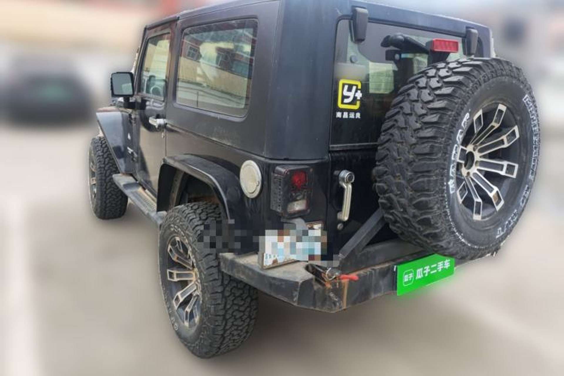 Used Jeep Wrangler 2010 3.8L Sahara two-door model Rear Left 45 Deg