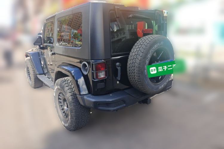 Used Jeep Wrangler 2010 3.8L Sahara two-door model Rear Left 45 Deg