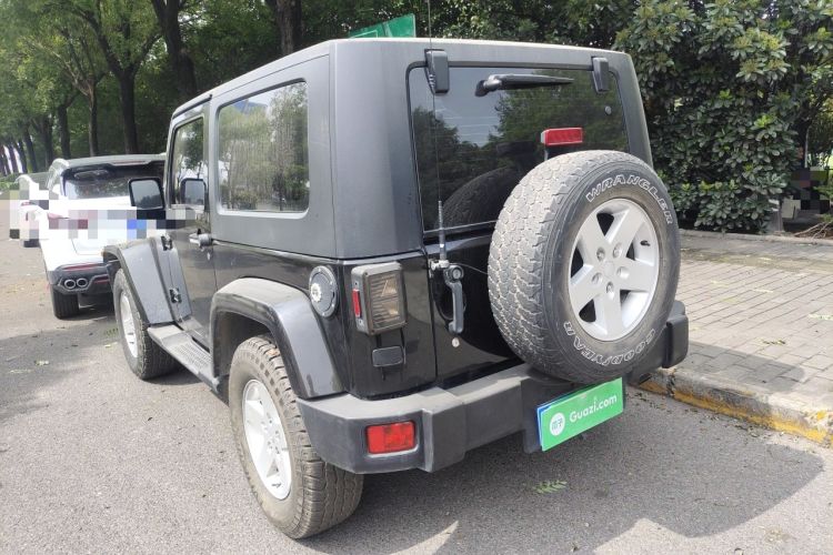 Used Jeep Wrangler 2010 3.8L Sahara two-door model Rear Left 45 Deg