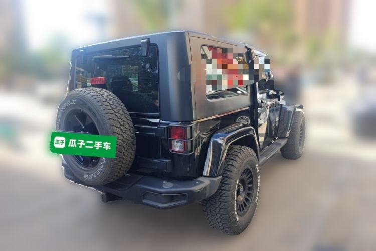 Used Jeep Wrangler 2010 3.8L Sahara two-door model Rear Right 45 Deg