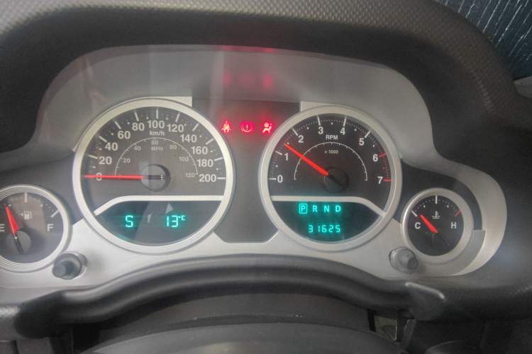 Used Jeep Wrangler 2010 3.8L Sahara Four-Door Edition Instrument Cluster