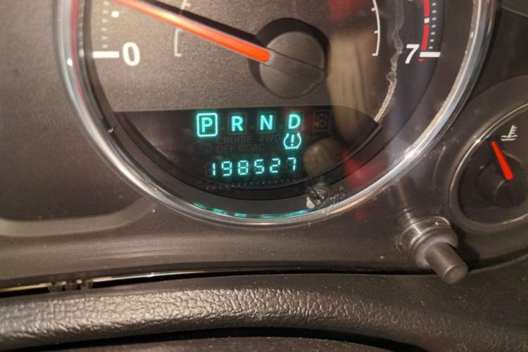 Used Jeep Wrangler 2010 3.8L Sahara Four-Door Edition Odometer Close Up