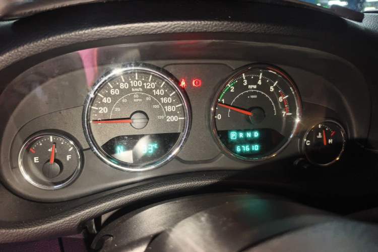 Used Jeep Wrangler 2011 3.8L Sahara two-door model Instrument Cluster
