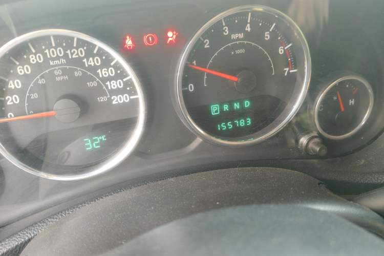 Used Jeep Wrangler 2011 3.8L Sahara Four-Door Edition Odometer Close Up
