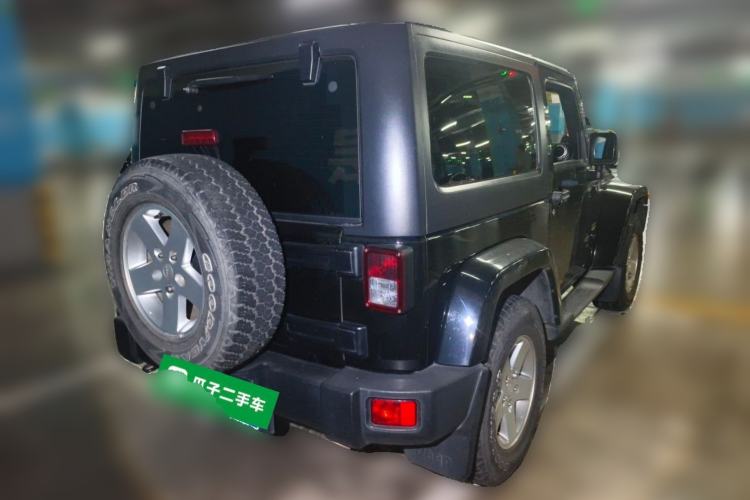 Used Jeep Wrangler 2011 3.8L Sahara two-door model Rear Right 45 Deg