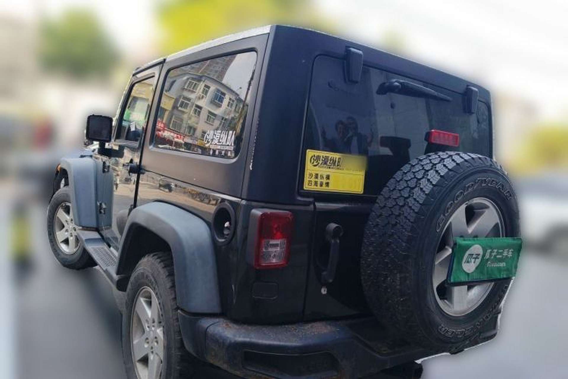 Used Jeep Wrangler 2011 3.8L Rubicon two-door version Rear Left 45 Deg