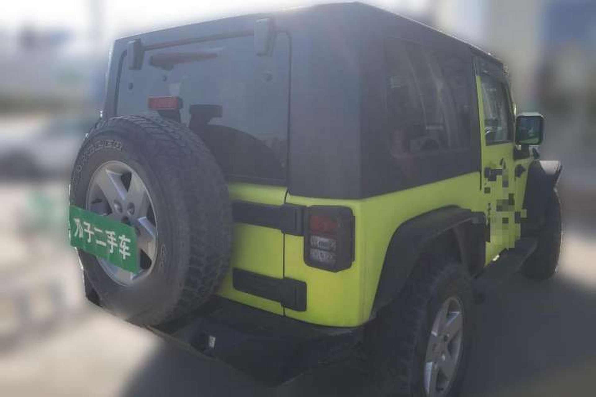 Used Jeep Wrangler 2011 3.8L Sahara two-door model Rear Right 45 Deg