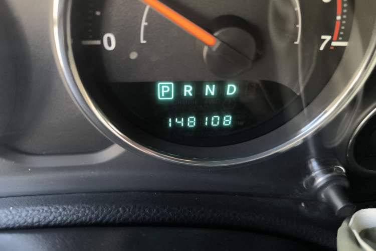 Used Jeep Wrangler 2011 3.8L Sahara Four-Door Edition Odometer Close Up
