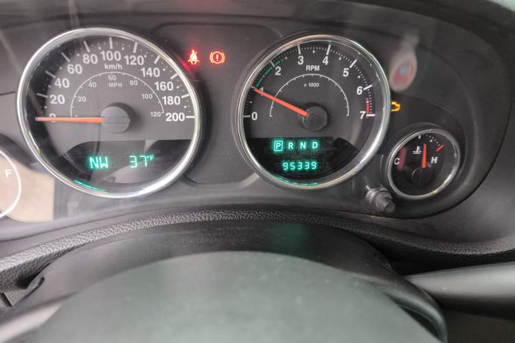Used Jeep Wrangler 2012 3.6L Sahara Four-Door Edition Odometer Close Up