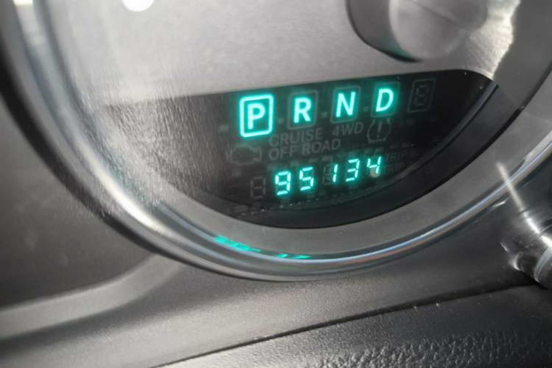 Used Jeep Wrangler 2012 3.6L Sahara two-door version Odometer Close Up