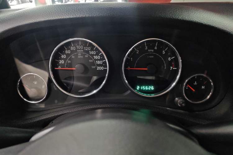 Used Jeep Wrangler 2012 3.6L Sahara Four-Door Edition Odometer Close Up